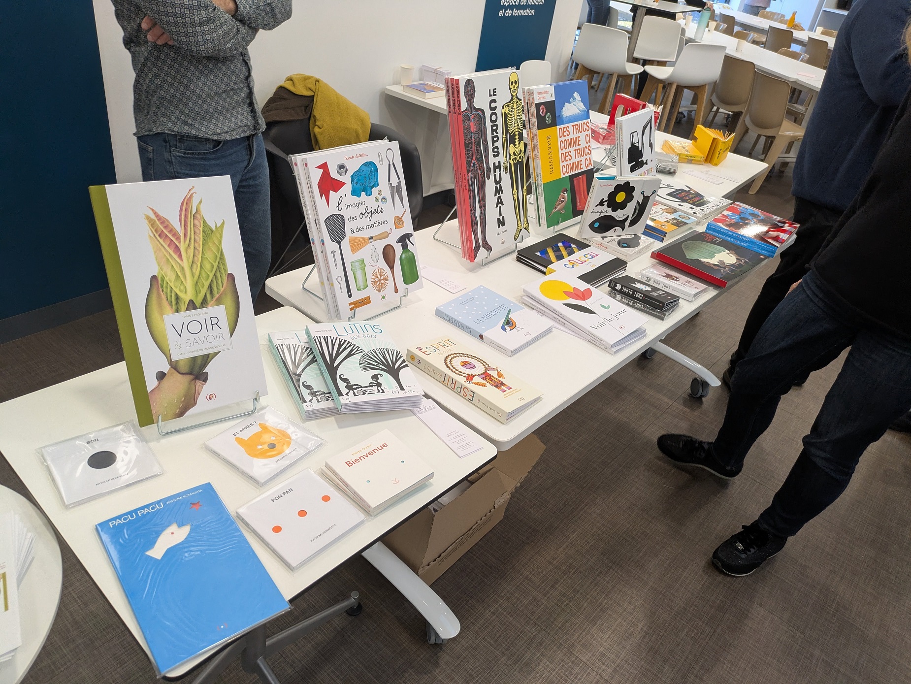 La table du libraire présent à la journée
